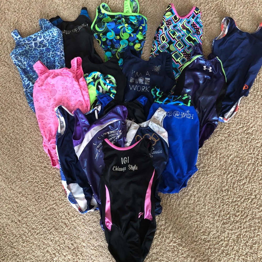 Bundle of gymnastics leotards
